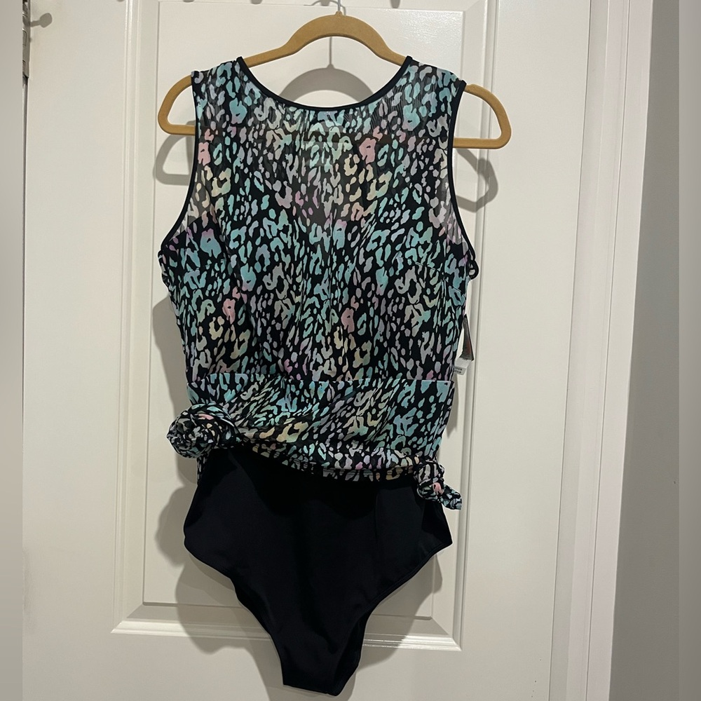 Multicolor Leopard Print One Piece Bathing Suit - TORRID. Brand new with tags!